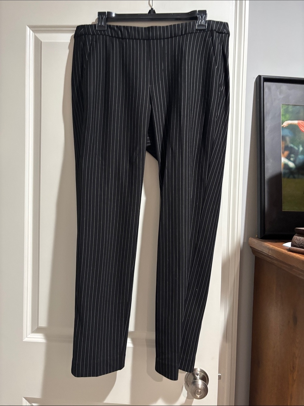Liverpool Black Pinstripe Women's Dress Pants